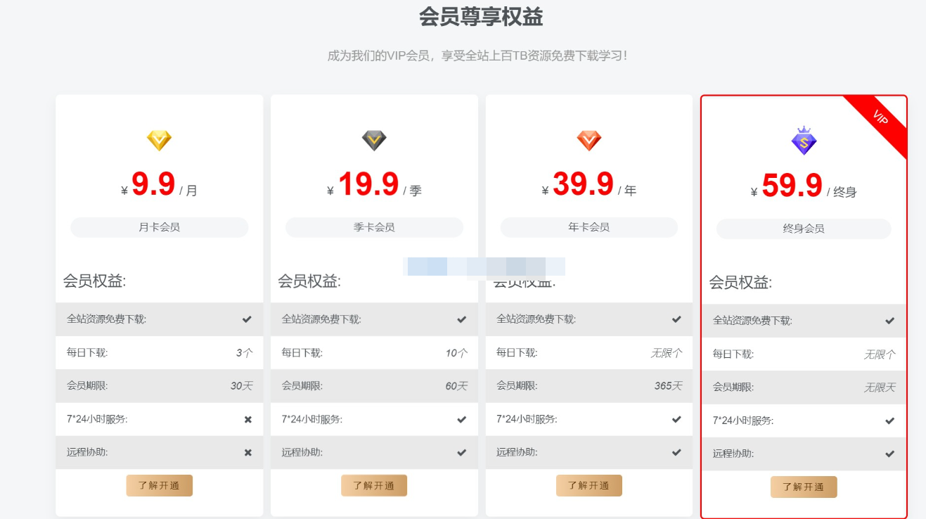 子比主题 – 首页VIP购买小工具（第一版）-泽客网
