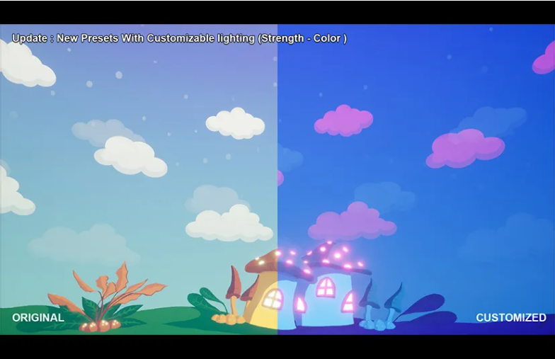 卡通天空 （风格化的云 、 行星 、 环境 天空盒） – Toon Skies (Stylized Clouds , Planets , Environments Skybox)-泽客网