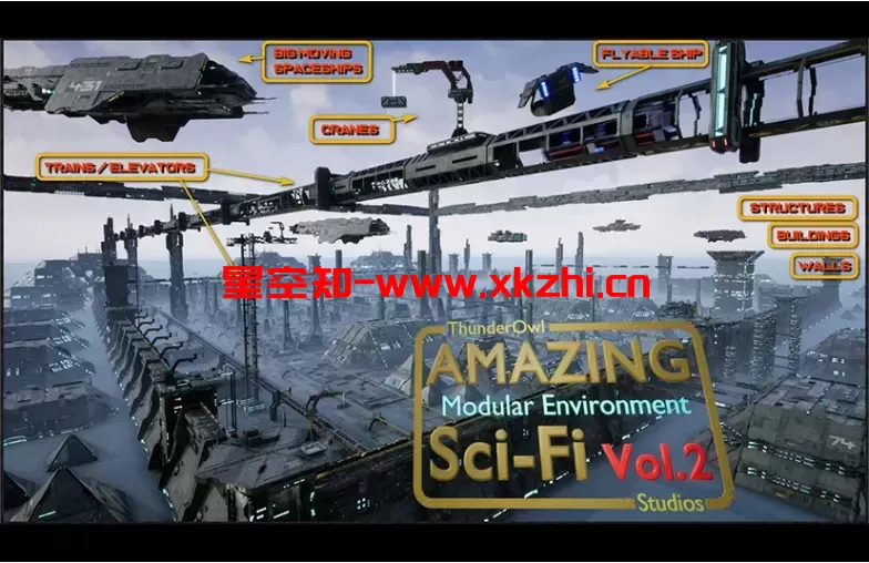 科幻飞船基地星战场景 – Amazing Sci-Fi Vol.2 “SE”-泽客网