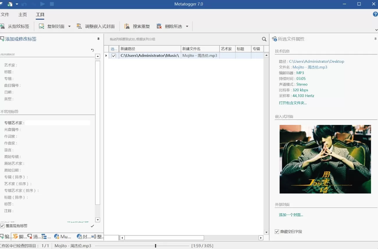 Metatogger v7.6.5.1 绿色版 - 音频文件标签编辑器-泽客网