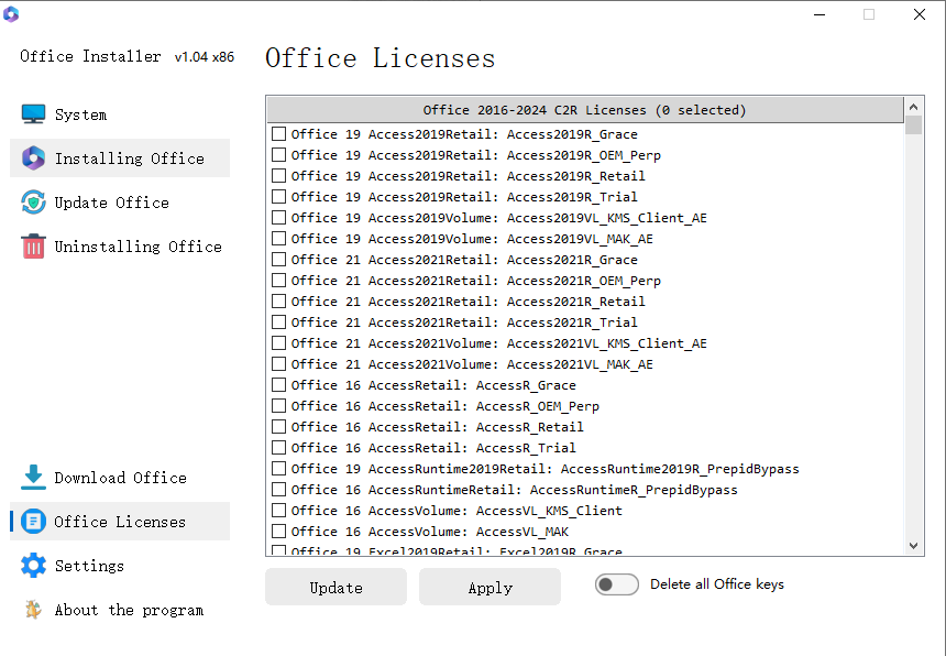 图片[2]-Windows Office installer 绿色版v1.04