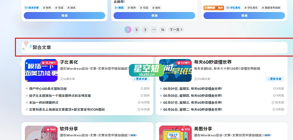 子比主题美化 – 首页自定义动态分类标题-泽客网