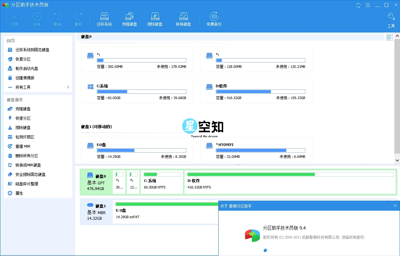 AOMEI PAssist分区助手技术员 v10.5.0 绿色便携版-泽客网